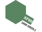 Tamiya XF-89 Dark Green 2, matt akrylmaling for modellbygging med jevn dekkevne. Perfekt for militærmodeller, dioramaer og plastmodeller. - Rc Eksperten