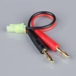RADIENT CHARGE LEAD 4MM BULLET TO MINI TAMIYA MALE 16AWG 100MM