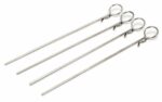 ABSIMA 1/10 - 1/8 BODY CLIPS LONG SILVER 4 stk