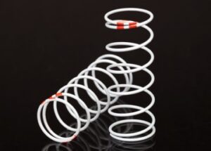 Traxxas Spring shock white (GTR long) (0.623 rate orange) (1 pair) 7440