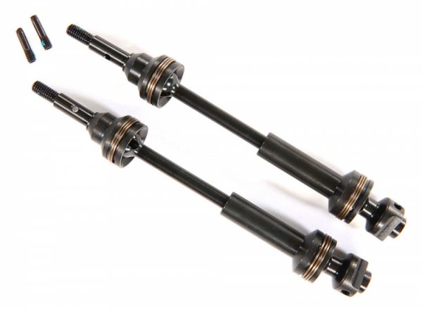 Traxxas Driveshafts front steel-spline constant-velocity complete assembly 2stk