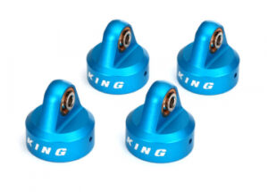 Traxxas Shock caps aluminum (blue-anodized) King® shocks 2pk
