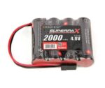 SUPERPAX BATTERY AA 4.8V 4-CELL 2000mAh NIMH, FLAT RX – JR