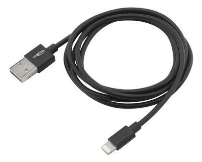 Ansmann 1700-0078, 1,2 m, USB A, Lightning, Hankjønn, Hankjønn, Sort