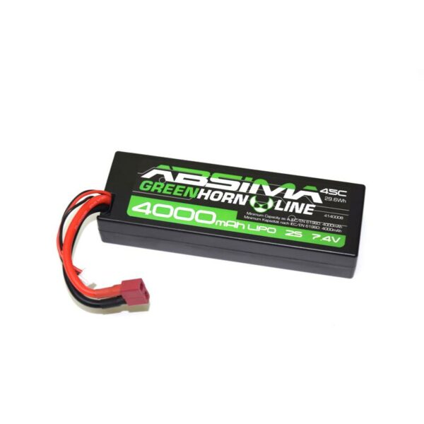 Absima Lipo Batteri 7.4V 45C 4000 Hardcase T-Plug
