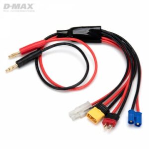 D-Max Charge Lead Multi-Power with 4mm Banana Connectors - Rc Eksperten
