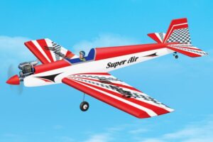Radiostyrt treningsfly Black Horse Super Air Basic Trainer ARF, perfekt for nybegynnere og viderekomne.