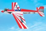 Radiostyrt fly Black Horse Super Air Basic Trainer ARF under flyvning.
