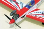 Radiostyrt fly Black Horse Super Air Basic Trainer ARF front med motor og propell