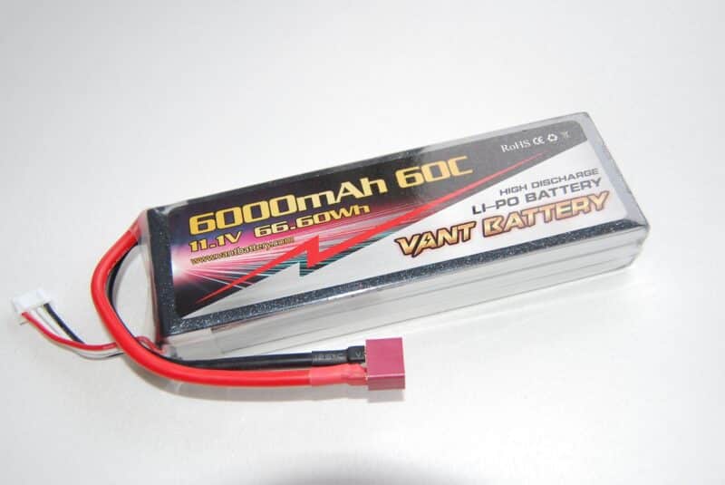 Vant Li-Po Batteri 11.1V 6000mAh 30C med Deans kontakt og XH balanseplugg - Rc Eksperten