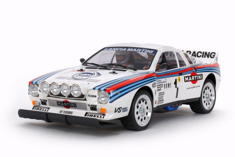Tamiya Lancia 037 Rally TA02-S byggesett i 1/10-skala – klassisk RC rallybil. Rc Eksperten
