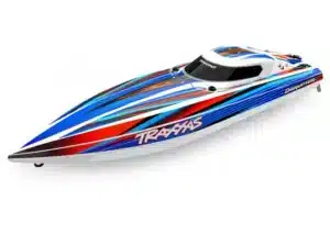 Traxxas Disruptor 4S RC-båt Blå med børsteløs motor og selvoppretting Rc Eksperten