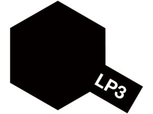 Tamiya LP-3 Flat Black (Matt Sort) – Lakkmaling 10ml til plastmodeller