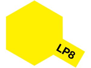 Tamiya LP-8 Pure Yellow (Ren Gul) – Lakkmaling 10ml til plastmodeller
