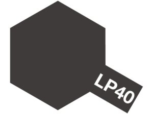 Tamiya LP-40 Metallic Black (Metallisk Sort) – Lakkmaling 10ml til plastmodeller
