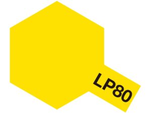 Tamiya LP-80 Flat Yellow (Matt Gul) – Lakkmaling 10ml til plastmodeller