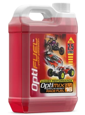 Optimix Race Fuel 16% Nitro 2,5L – RC drivstoff fra OptiFuel med Klotz syntetisk olje