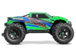 Traxxas X-Maxx Ultimate Green-X monster truck sett fra siden i studio