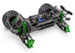 Traxxas X-Maxx Ultimate Green-X – understell uten karosseri med Sledgehammer-dekk og grønne støtdempere